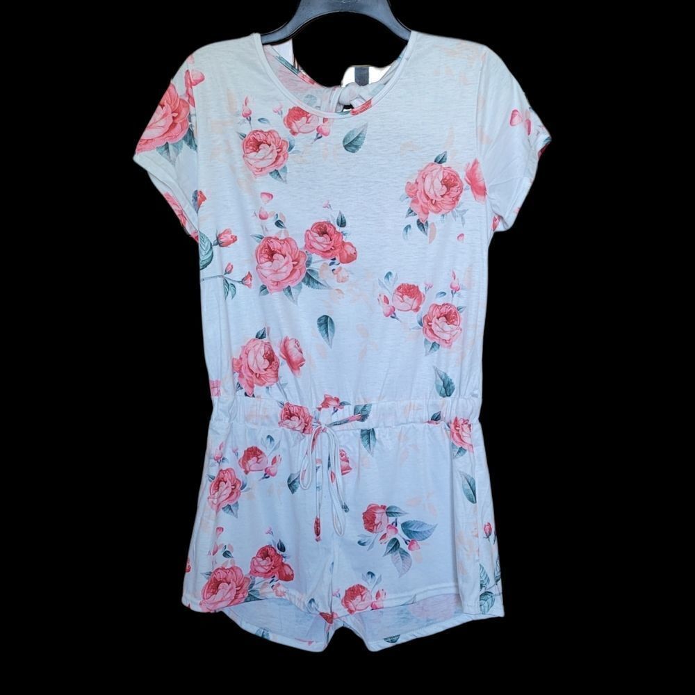 Floral short romper